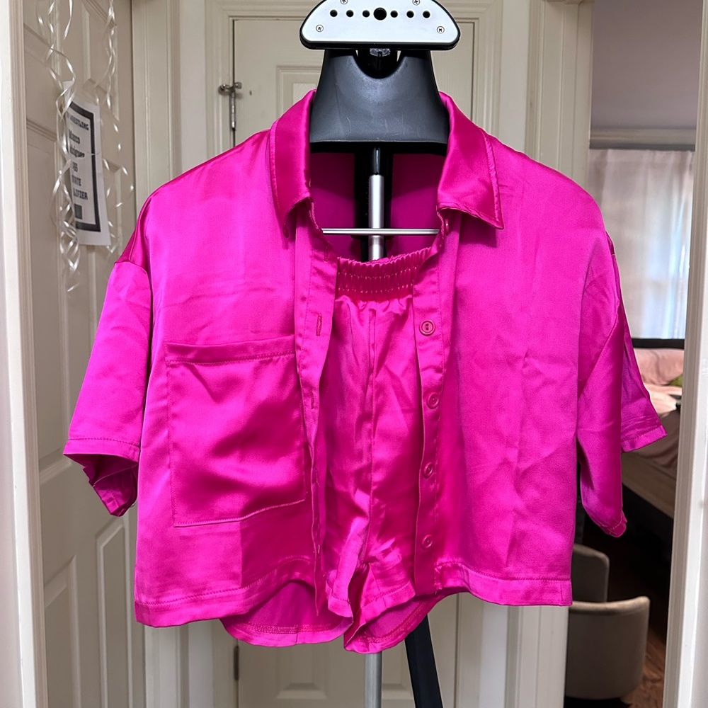 Barbie pink suit
